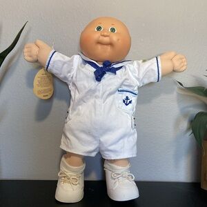 Vintage 1985 Preemie Green Eyed Cabbage Patch Doll with Signature